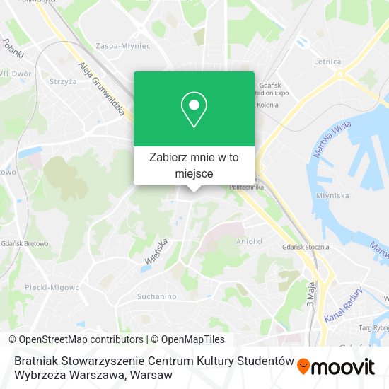 Mapa Bratniak Stowarzyszenie Centrum Kultury Studentów Wybrzeża Warszawa