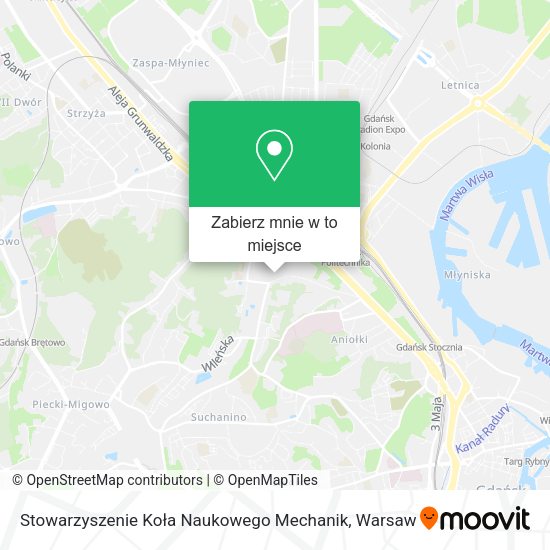 Mapa Stowarzyszenie Koła Naukowego Mechanik