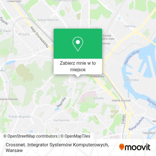 Mapa Crossnet. Integrator Systemów Komputerowych