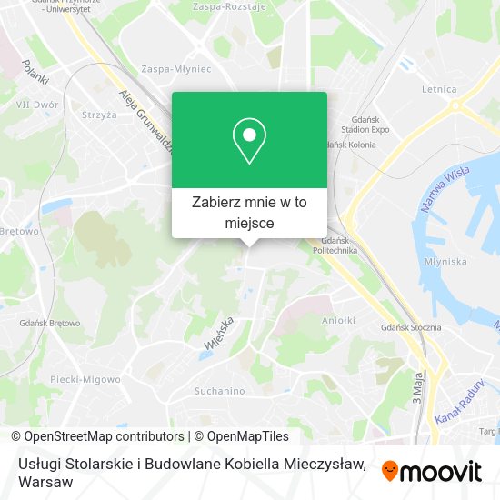 Mapa Usługi Stolarskie i Budowlane Kobiella Mieczysław