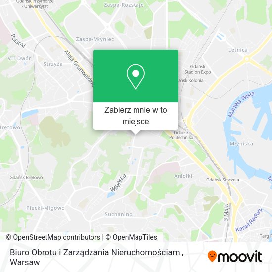 Mapa Biuro Obrotu i Zarządzania Nieruchomościami