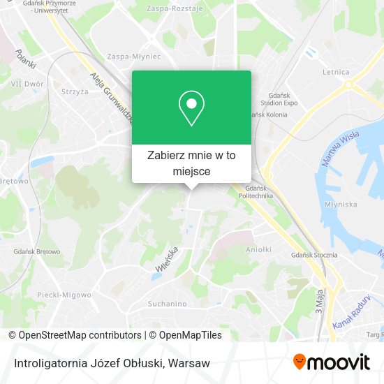 Mapa Introligatornia Józef Obłuski