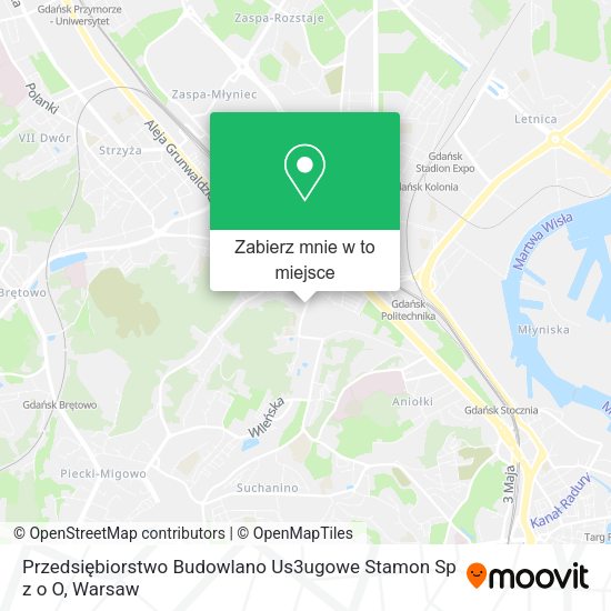 Mapa Przedsiębiorstwo Budowlano Us3ugowe Stamon Sp z o O