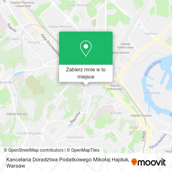 Mapa Kancelaria Doradztwa Podatkowego Mikołaj Hajduk