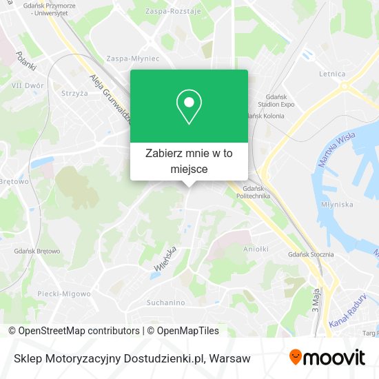 Mapa Sklep Motoryzacyjny Dostudzienki.pl