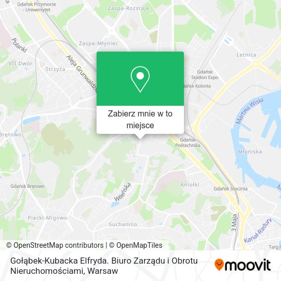 Mapa Gołąbek-Kubacka Elfryda. Biuro Zarządu i Obrotu Nieruchomościami