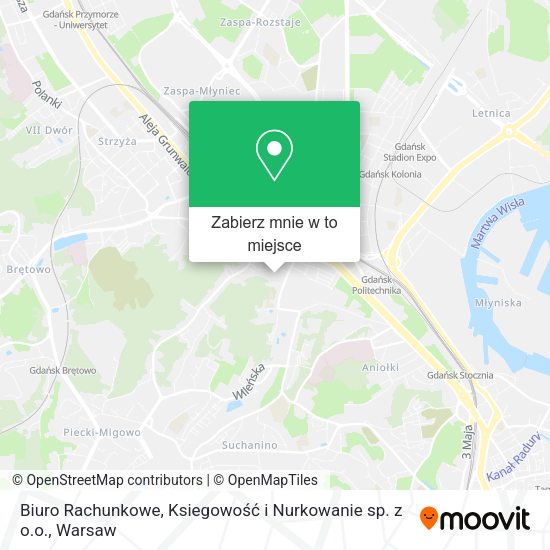 Mapa Biuro Rachunkowe, Ksiegowość i Nurkowanie sp. z o.o.