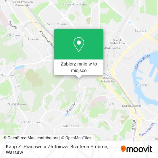 Mapa Kaup Z. Pracownia Złotnicza. Biżuteria Srebrna