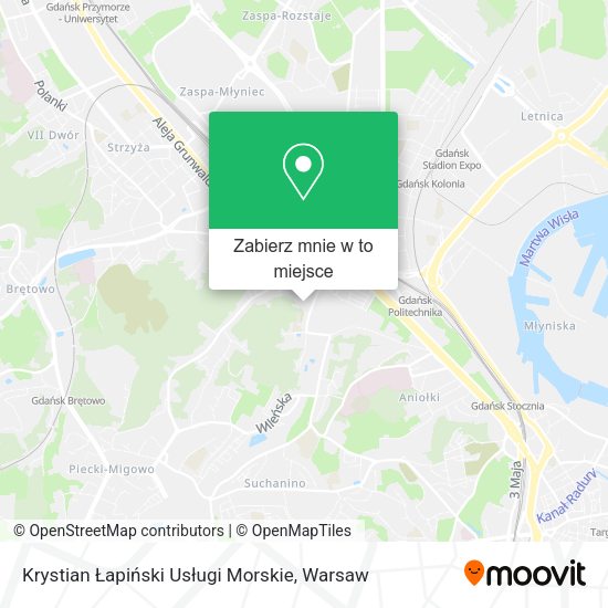 Mapa Krystian Łapiński Usługi Morskie