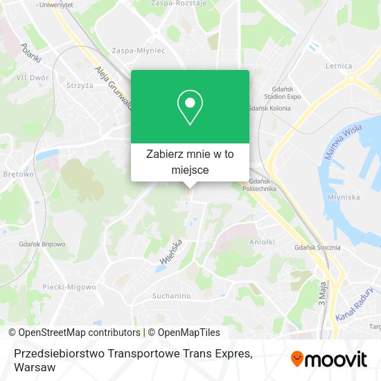 Mapa Przedsiebiorstwo Transportowe Trans Expres