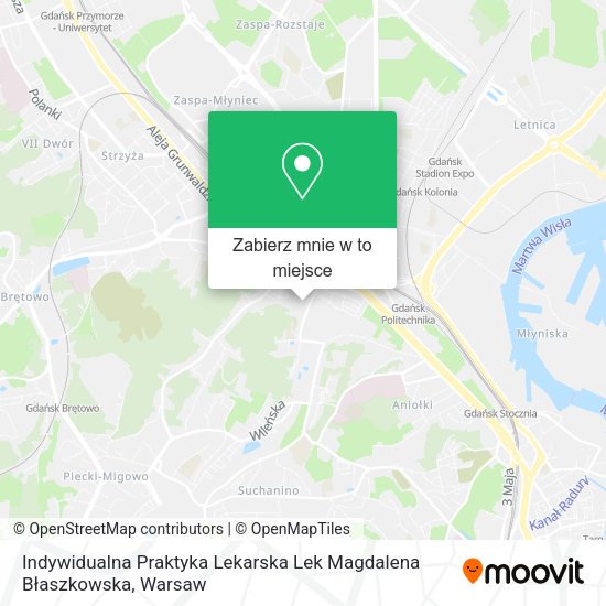 Mapa Indywidualna Praktyka Lekarska Lek Magdalena Błaszkowska