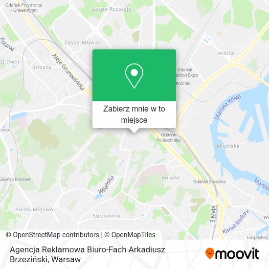 Mapa Agencja Reklamowa Biuro-Fach Arkadiusz Brzeziński