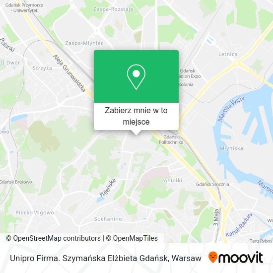 Mapa Unipro Firma. Szymańska Elżbieta Gdańsk