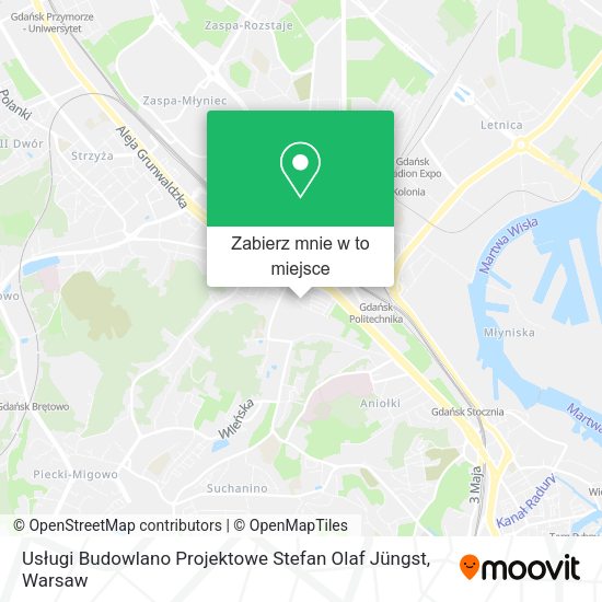 Mapa Usługi Budowlano Projektowe Stefan Olaf Jüngst