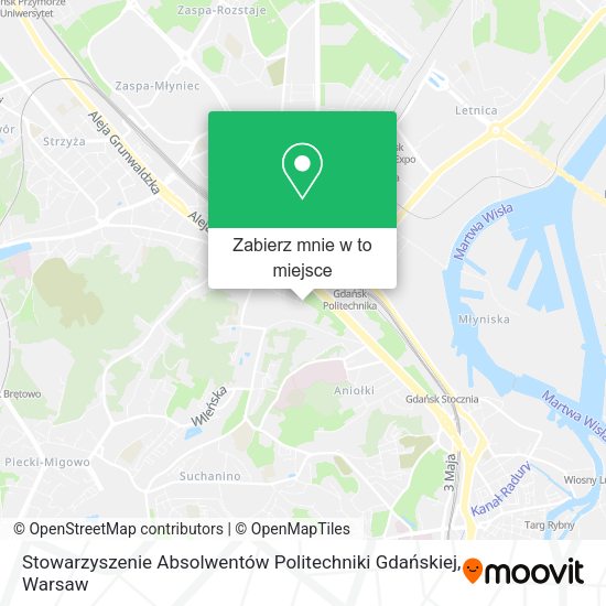 Mapa Stowarzyszenie Absolwentów Politechniki Gdańskiej