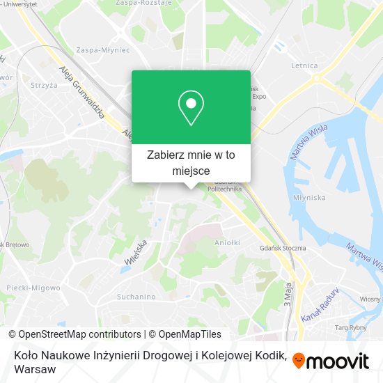 Mapa Koło Naukowe Inżynierii Drogowej i Kolejowej Kodik