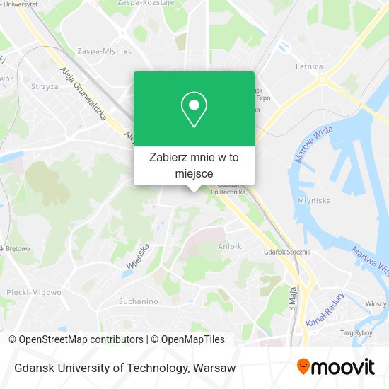 Mapa Gdansk University of Technology