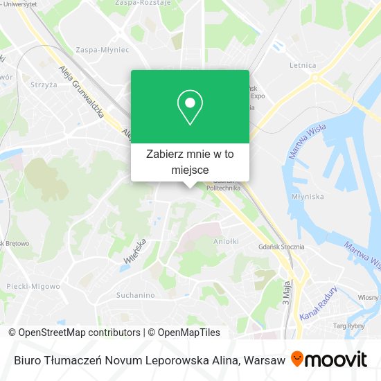 Mapa Biuro Tłumaczeń Novum Leporowska Alina