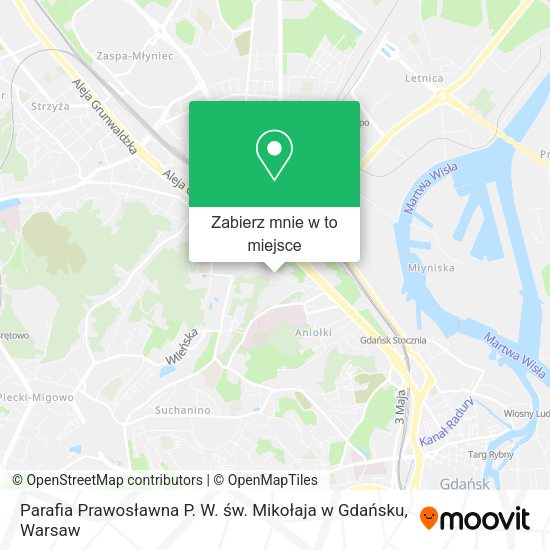 Mapa Parafia Prawosławna P. W. św. Mikołaja w Gdańsku