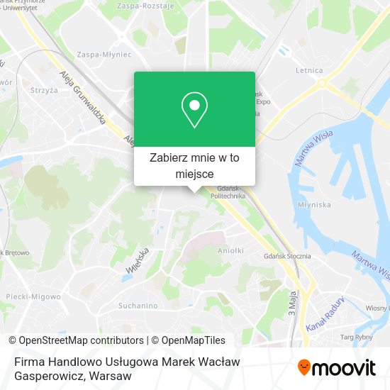 Mapa Firma Handlowo Usługowa Marek Wacław Gasperowicz