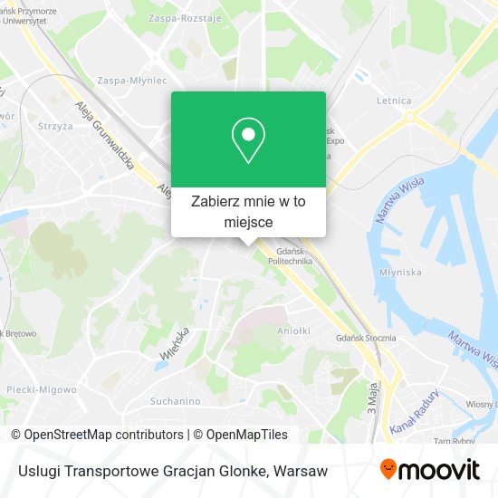 Mapa Uslugi Transportowe Gracjan Glonke