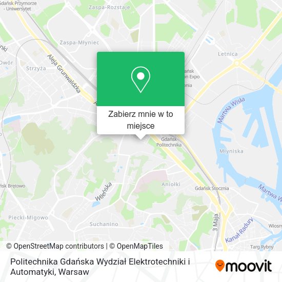 Mapa Politechnika Gdańska Wydział Elektrotechniki i Automatyki