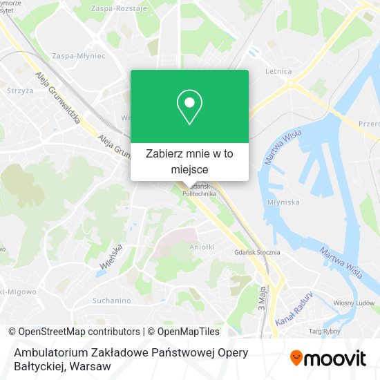 Mapa Ambulatorium Zakładowe Państwowej Opery Bałtyckiej