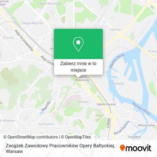 Mapa Związek Zawodowy Pracowników Opery Bałtyckiej