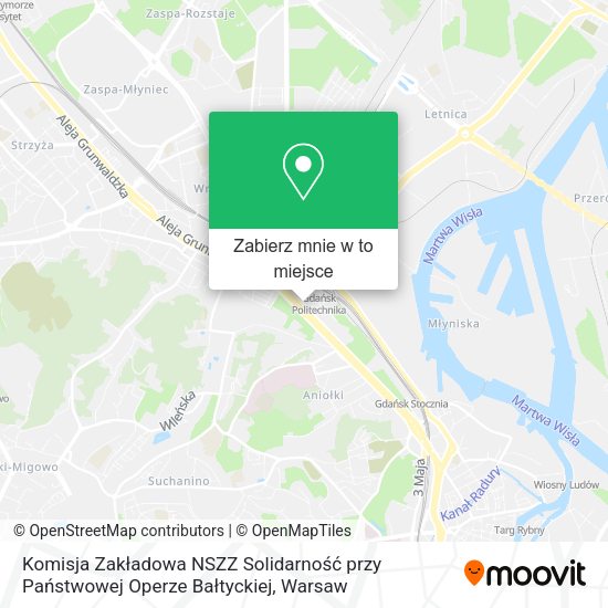 Mapa Komisja Zakładowa NSZZ Solidarność przy Państwowej Operze Bałtyckiej