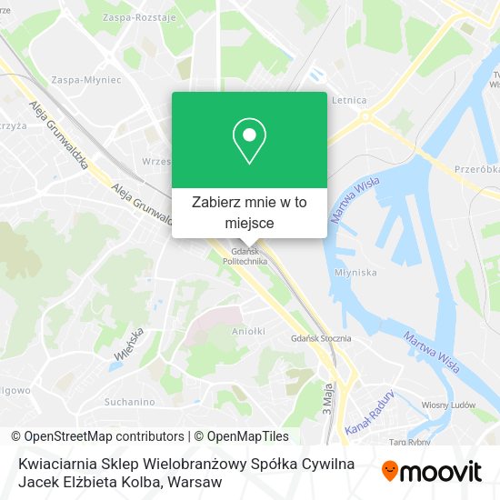 Mapa Kwiaciarnia Sklep Wielobranżowy Spółka Cywilna Jacek Elżbieta Kolba