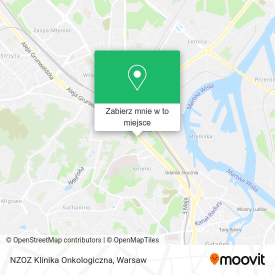 Mapa NZOZ Klinika Onkologiczna