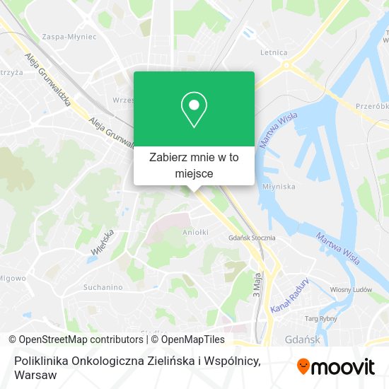 Mapa Poliklinika Onkologiczna Zielińska i Wspólnicy