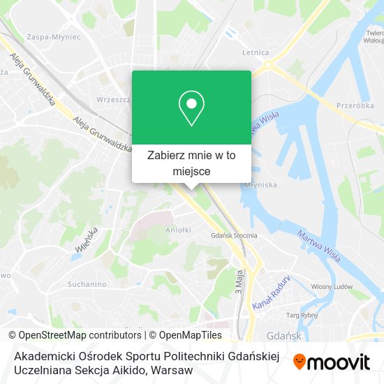 Mapa Akademicki Ośrodek Sportu Politechniki Gdańskiej Uczelniana Sekcja Aikido