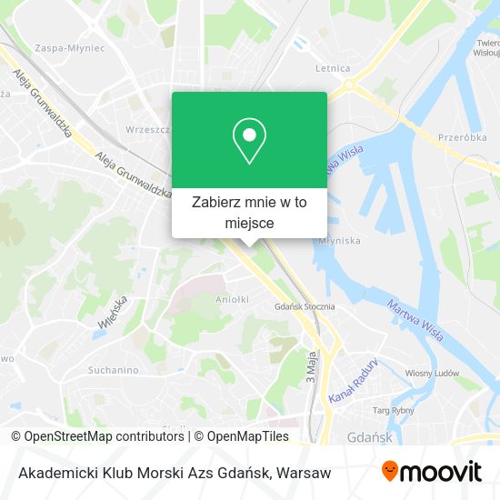 Mapa Akademicki Klub Morski Azs Gdańsk