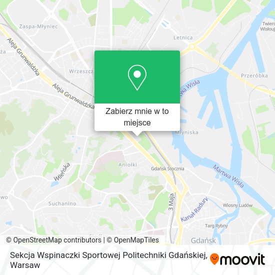 Mapa Sekcja Wspinaczki Sportowej Politechniki Gdańskiej