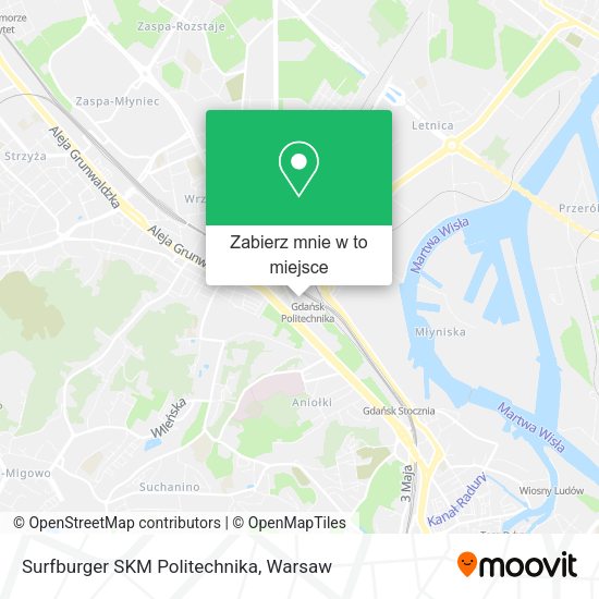 Mapa Surfburger SKM Politechnika