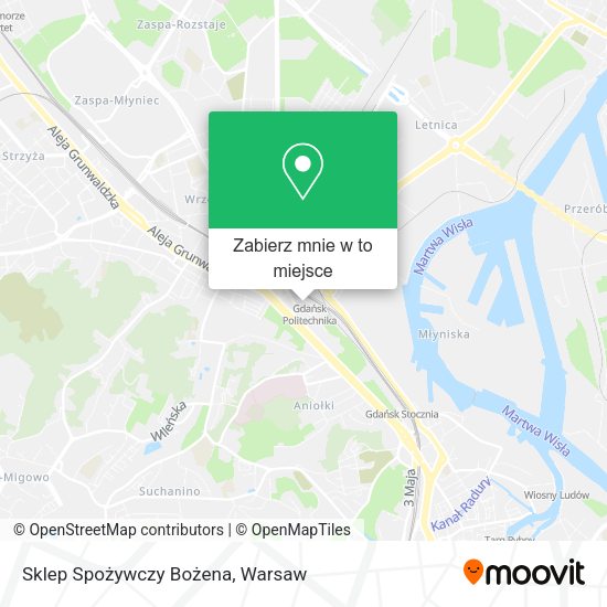 Mapa Sklep Spożywczy Bożena