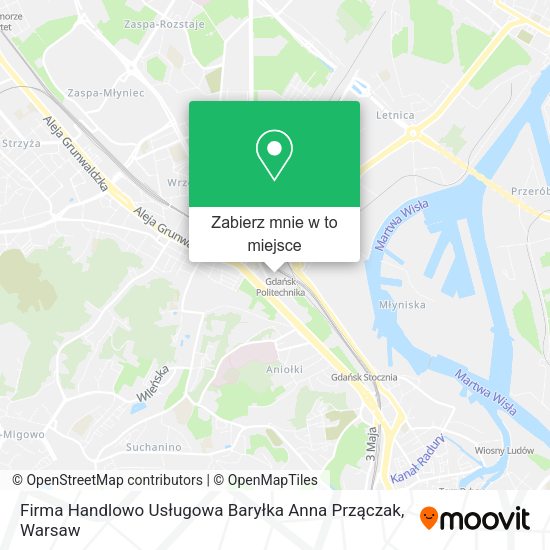 Mapa Firma Handlowo Usługowa Baryłka Anna Przączak