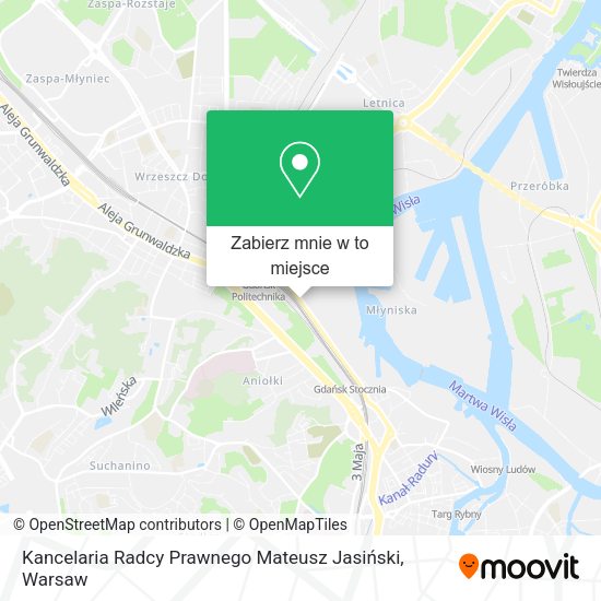 Mapa Kancelaria Radcy Prawnego Mateusz Jasiński