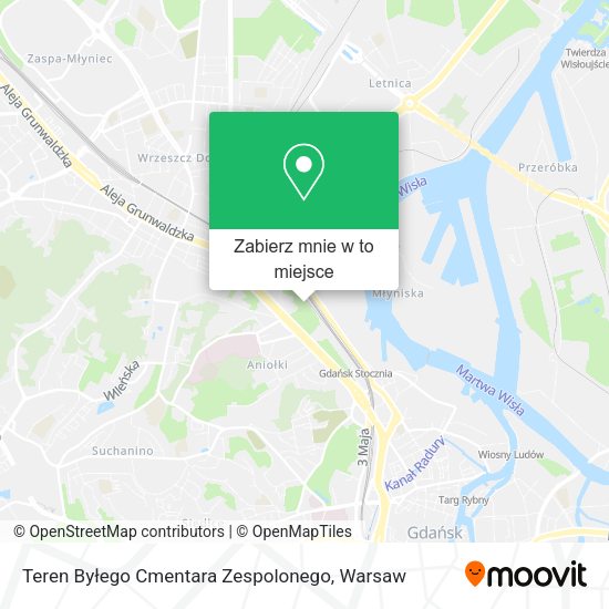 Mapa Teren Byłego Cmentara Zespolonego