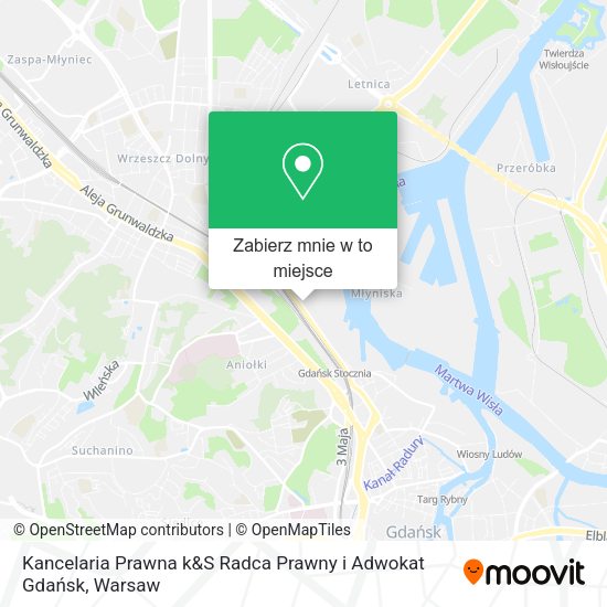 Mapa Kancelaria Prawna k&S Radca Prawny i Adwokat Gdańsk