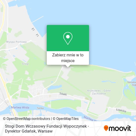 Mapa Stogi Dom Wczasowy Fundacji Wypoczynek - Dyrektor Gdańsk