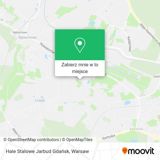 Mapa Hale Stalowe Jarbud Gdańsk