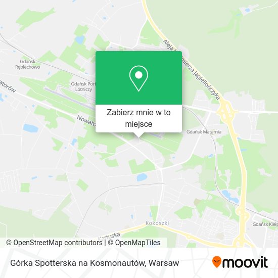 Mapa Górka Spotterska na Kosmonautów