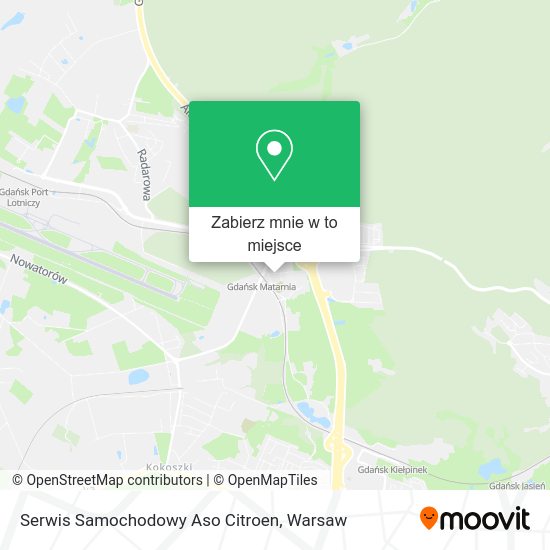 Mapa Serwis Samochodowy Aso Citroen