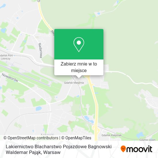 Mapa Lakiernictwo Blacharstwo Pojazdowe Bagnowski Waldemar Pająk