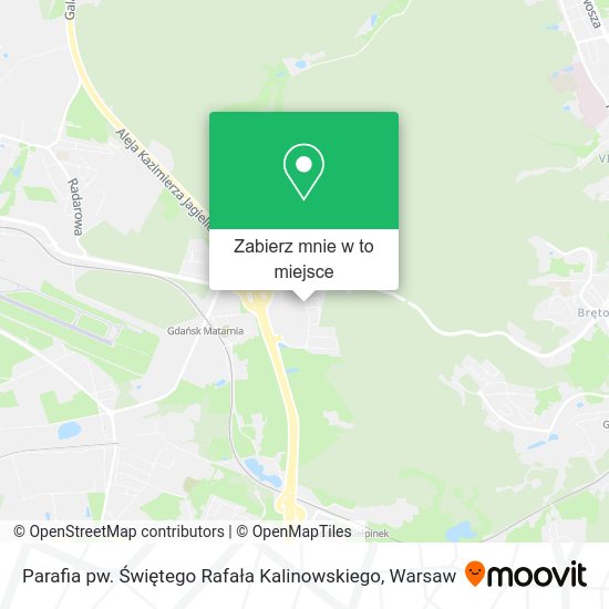 Mapa Parafia pw. Świętego Rafała Kalinowskiego