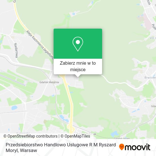 Mapa Przedsiebiorstwo Handlowo Uslugowe R M Ryszard Moryl