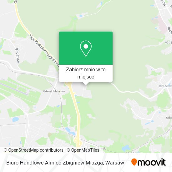 Mapa Biuro Handlowe Almico Zbigniew Miazga