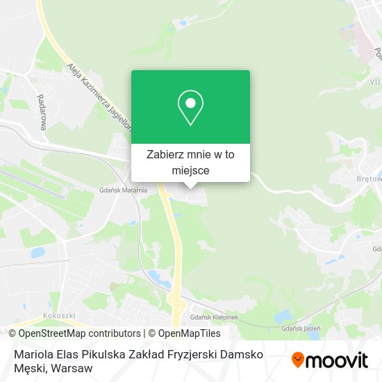 Mapa Mariola Elas Pikulska Zakład Fryzjerski Damsko Męski